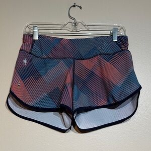 Smartwool Women's Athletic Shorts - Blue and Pink